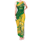 Custom Australia Soccer Tank Maxi Dress 2025 Go Matildas Marble Grunge Style