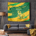 Australia Soccer Tapestry 2025 Go Matildas Marble Grunge Style