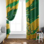 Australia Soccer Window Curtain 2025 Go Matildas Marble Grunge Style