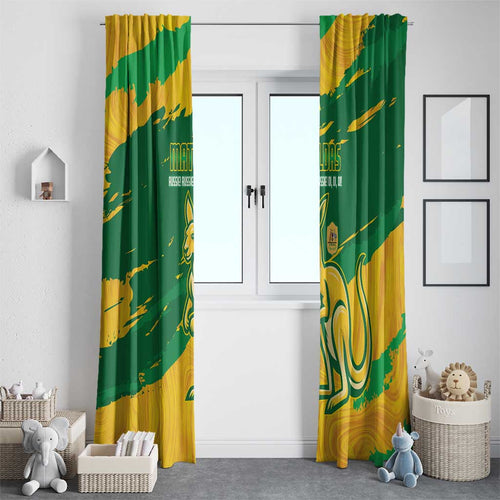 Australia Soccer Window Curtain 2025 Go Matildas Marble Grunge Style