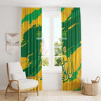Australia Soccer Window Curtain 2025 Go Matildas Marble Grunge Style