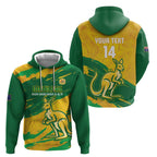 Custom Australia Soccer Zip Hoodie 2025 Go Matildas Marble Grunge Style