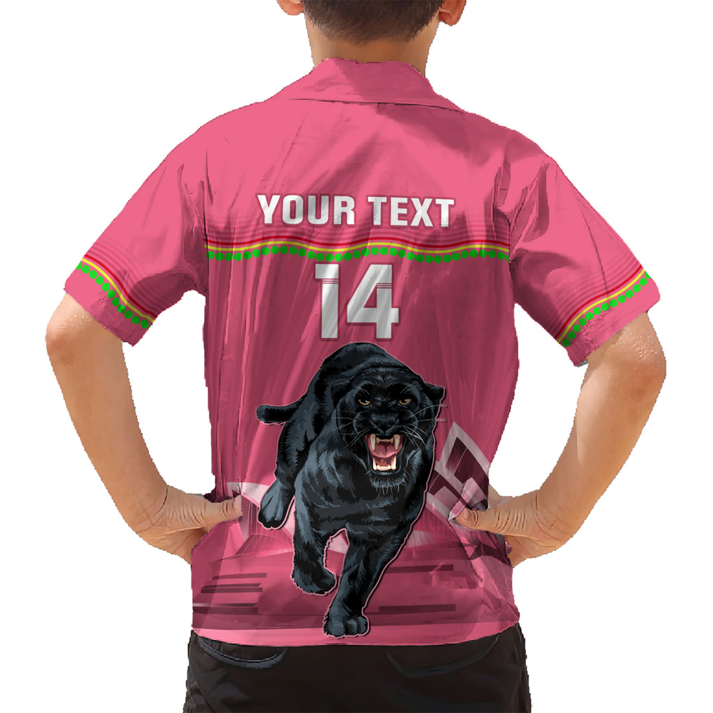 Custom Australia Day Panthers Hawaiian Shirt NRL 2024 Sydney Opera House With Map - Pink