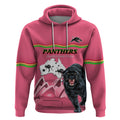 Custom Australia Day Panthers Hoodie NRL 2024 Sydney Opera House With Map - Pink