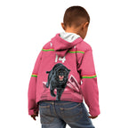Custom Australia Day Panthers Kid Hoodie NRL 2024 Sydney Opera House With Map - Pink
