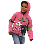 Custom Australia Day Panthers Kid Hoodie NRL 2024 Sydney Opera House With Map - Pink