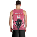 Custom Australia Day Panthers Men Tank Top NRL 2024 Sydney Opera House With Map - Pink