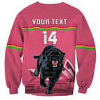 Custom Australia Day Panthers Sweatshirt NRL 2024 Sydney Opera House With Map - Pink