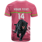 Custom Australia Day Panthers T Shirt NRL 2024 Sydney Opera House With Map - Pink