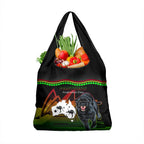 Australia Day Panthers Grocery Bag NRL 2024 Sydney Opera House With Map - Black