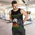 Custom Australia Day Panthers Men Tank Top NRL 2024 Sydney Opera House With Map - Black