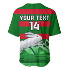 Custom Australia Day Rabbitohs Baseball Jersey NRL 2024 Sydney Opera House With Map
