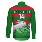 Custom Australia Day Rabbitohs Family Matching Short Sleeve Bodycon Dress and Hawaiian Shirt NRL 2024 Sydney Opera House With Map