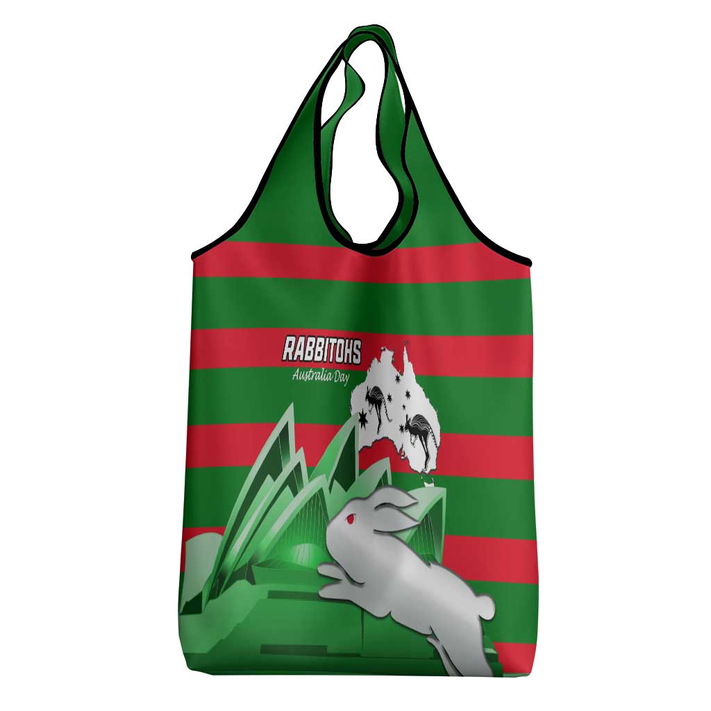 Australia Day Rabbitohs Grocery Bag NRL 2024 Sydney Opera House With Map