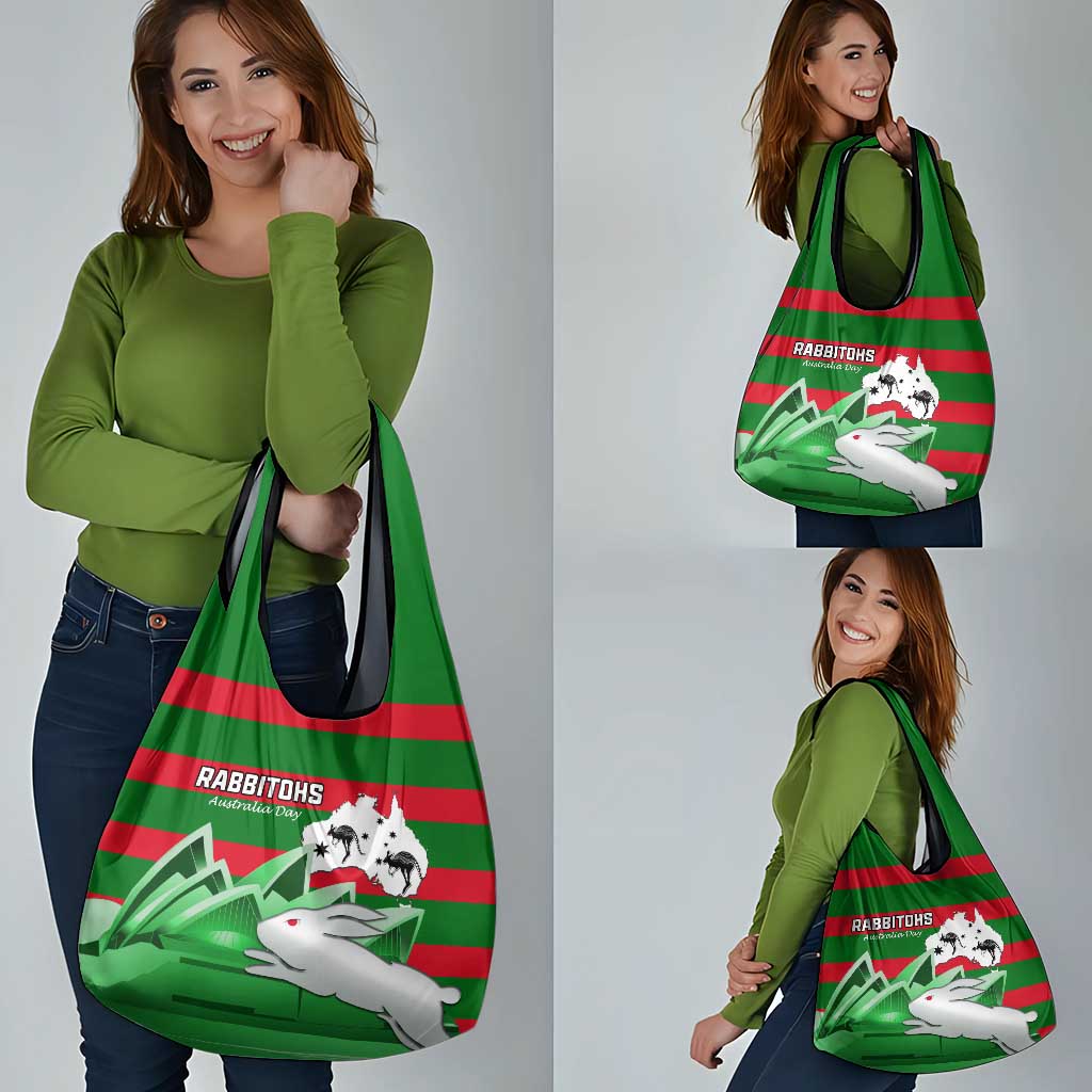 Australia Day Rabbitohs Grocery Bag NRL 2024 Sydney Opera House With Map