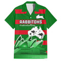 Custom Australia Day Rabbitohs Hawaiian Shirt NRL 2024 Sydney Opera House With Map