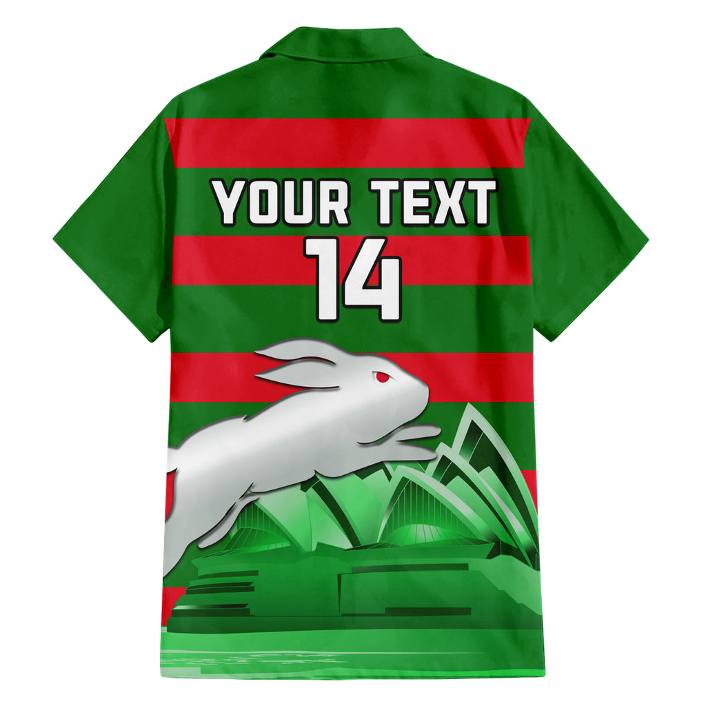 Custom Australia Day Rabbitohs Hawaiian Shirt NRL 2024 Sydney Opera House With Map