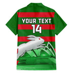 Custom Australia Day Rabbitohs Hawaiian Shirt NRL 2024 Sydney Opera House With Map