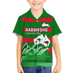 Custom Australia Day Rabbitohs Hawaiian Shirt NRL 2024 Sydney Opera House With Map