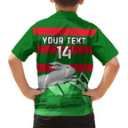 Custom Australia Day Rabbitohs Hawaiian Shirt NRL 2024 Sydney Opera House With Map