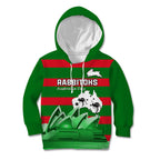 Custom Australia Day Rabbitohs Kid Hoodie NRL 2024 Sydney Opera House With Map