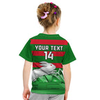 Custom Australia Day Rabbitohs Kid T Shirt NRL 2024 Sydney Opera House With Map