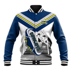 Custom Australia Day Cowboys Baseball Jacket NRL 2024 Sydney Opera House With Map