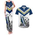 Custom Australia Day Cowboys Couples Matching Tank Maxi Dress and Hawaiian Shirt NRL 2024 Sydney Opera House With Map
