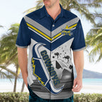 Custom Australia Day Cowboys Hawaiian Shirt NRL 2024 Sydney Opera House With Map