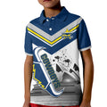 Custom Australia Day Cowboys Kid Polo Shirt NRL 2024 Sydney Opera House With Map