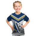 Custom Australia Day Cowboys Kid T Shirt NRL 2024 Sydney Opera House With Map