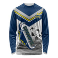 Custom Australia Day Cowboys Long Sleeve Shirt NRL 2024 Sydney Opera House With Map
