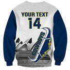 Custom Australia Day Cowboys Sweatshirt NRL 2024 Sydney Opera House With Map