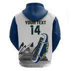 Custom Australia Day Cowboys Zip Hoodie NRL 2024 Sydney Opera House With Map