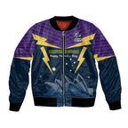 Custom Australia Day Storm Bomber Jacket NRL 2024 Sydney Opera House With Map
