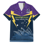 Custom Australia Day Storm Family Matching Mermaid Dress and Hawaiian Shirt NRL 2024 Sydney Opera House With Map