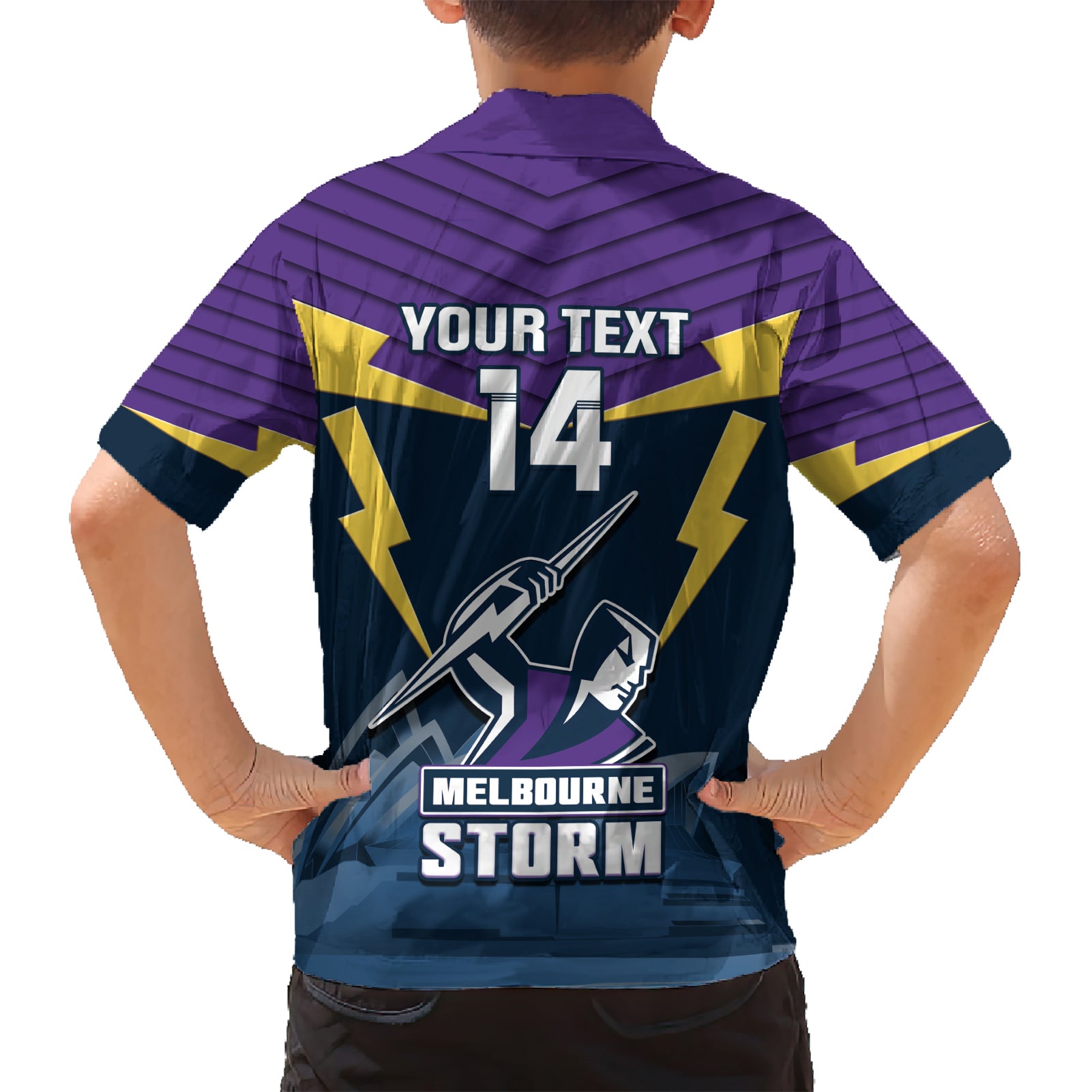 Custom Australia Day Storm Kid Hawaiian Shirt NRL 2024 Sydney Opera House With Map