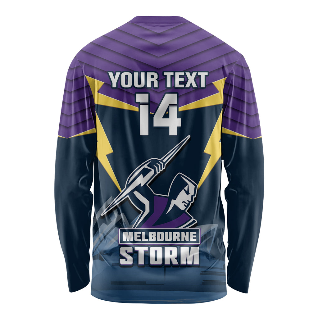 Custom Australia Day Storm Long Sleeve Shirt NRL 2024 Sydney Opera House With Map