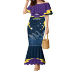 Custom Australia Day Storm Mermaid Dress NRL 2024 Sydney Opera House With Map