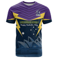 Custom Australia Day Storm T Shirt NRL 2024 Sydney Opera House With Map