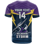 Custom Australia Day Storm T Shirt NRL 2024 Sydney Opera House With Map