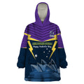 Custom Australia Day Storm Wearable Blanket Hoodie NRL 2024 Sydney Opera House With Map