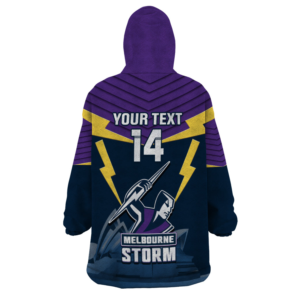 Custom Australia Day Storm Wearable Blanket Hoodie NRL 2024 Sydney Opera House With Map
