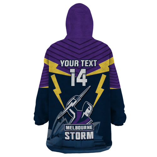 Custom Australia Day Storm Wearable Blanket Hoodie NRL 2024 Sydney Opera House With Map