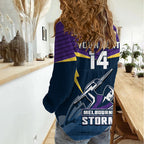 Custom Australia Day Storm Women Casual Shirt NRL 2024 Sydney Opera House With Map