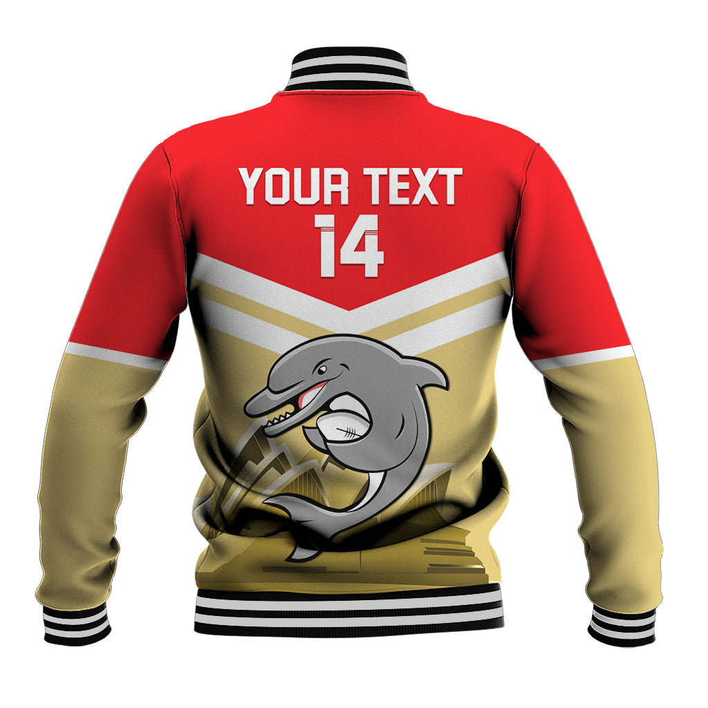 Custom Australia Day Dolphins Baseball Jacket NRL 2024 With Sydney Opera House
