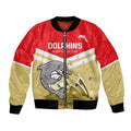 Custom Australia Day Dolphins Bomber Jacket NRL 2024 With Sydney Opera House