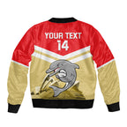 Custom Australia Day Dolphins Bomber Jacket NRL 2024 With Sydney Opera House