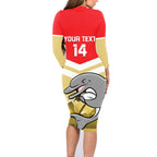 Custom Australia Day Dolphins Family Matching Long Sleeve Bodycon Dress and Hawaiian Shirt NRL 2024 With Sydney Opera House