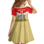 Custom Australia Day Dolphins Family Matching Short Sleeve Bodycon Dress and Hawaiian Shirt NRL 2024 With Sydney Opera House